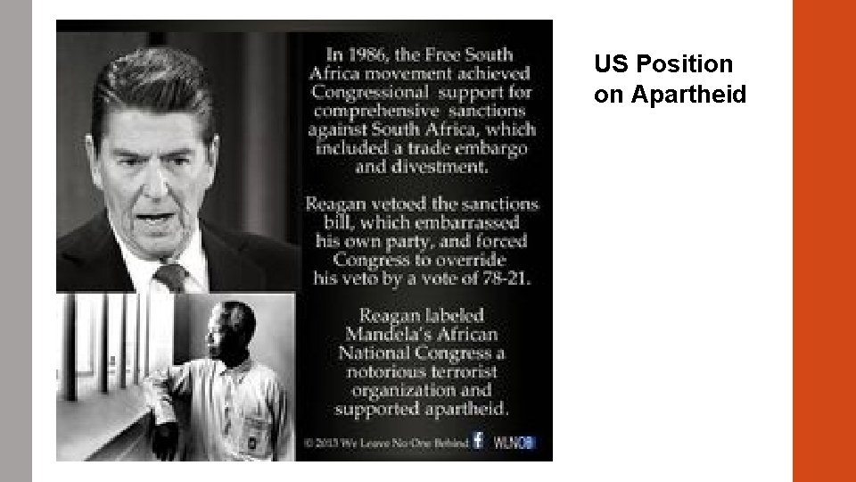 US Position on Apartheid 