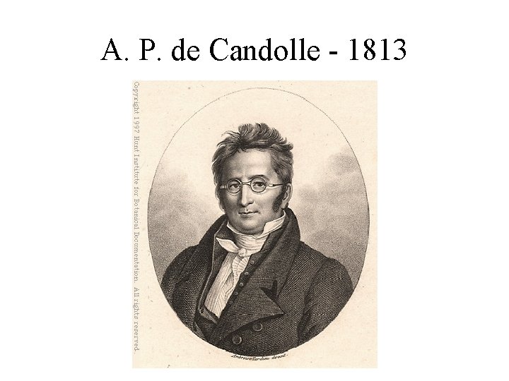 A. P. de Candolle - 1813 