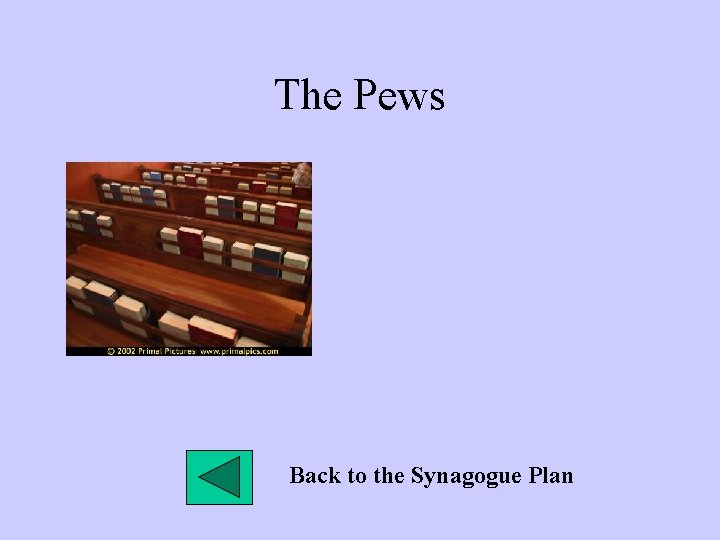 The Pews Back to the Synagogue Plan 