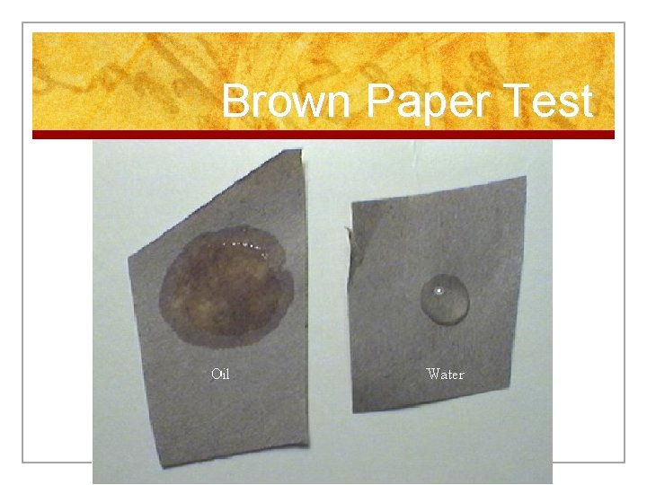 Brown Paper Test 