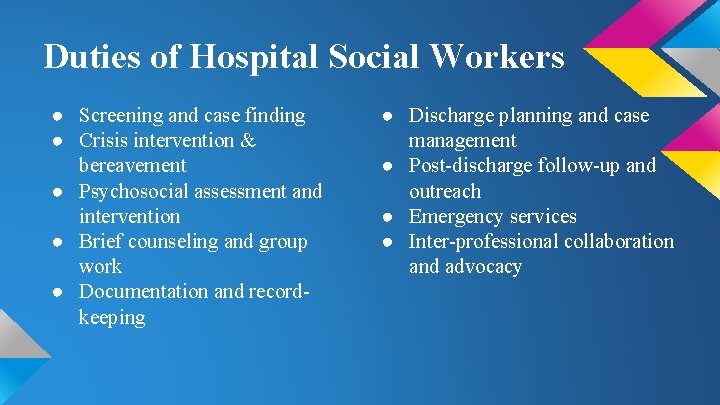 The Affordable Care Act And Social Workers In