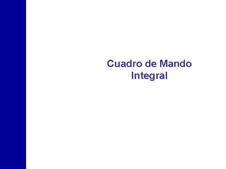 Cuadro de Mando Integral 