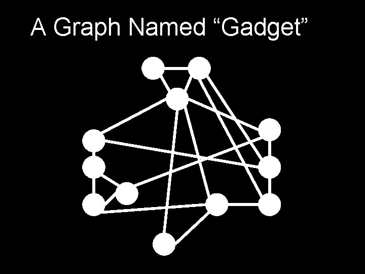 A Graph Named “Gadget” 