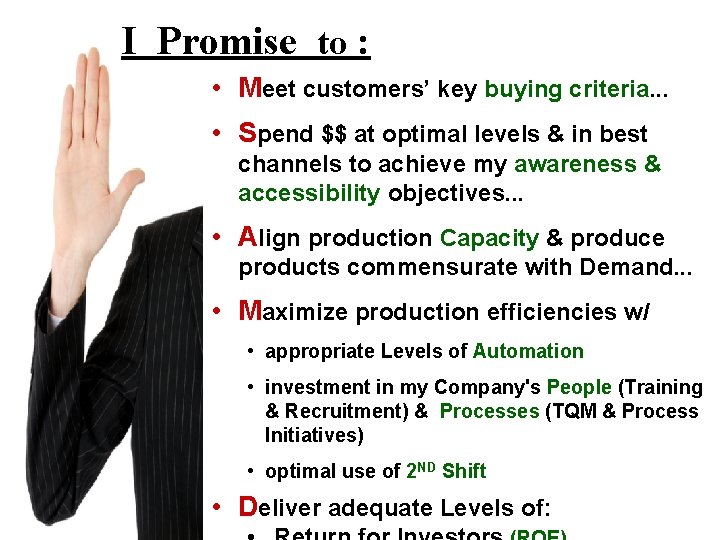 M A RKETING I Promise to : M G T. S I M U M A RKETING I Promise to : M G T. S I M U