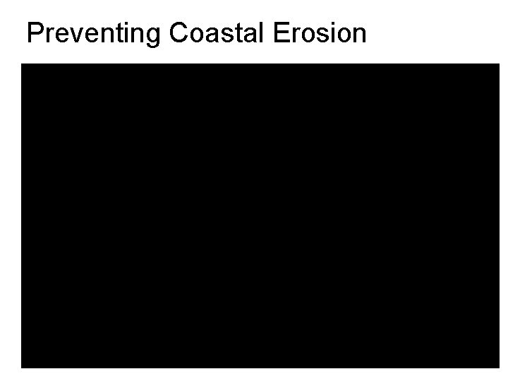 Preventing Coastal Erosion 