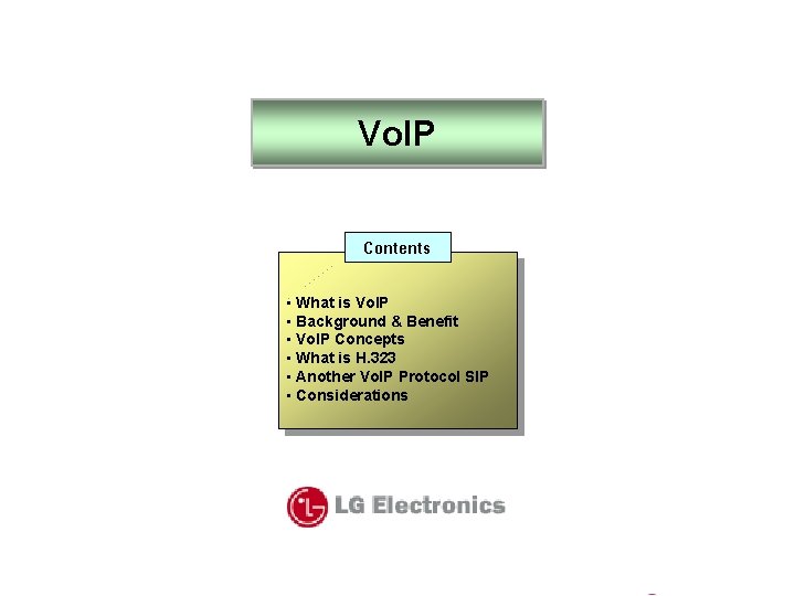 Vo. IP Contents • What is Vo. IP • Background & Benefit • Vo.