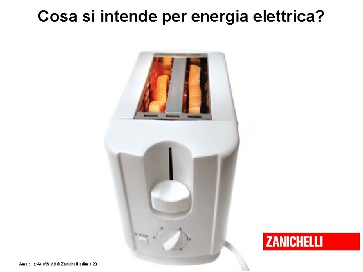 Cosa si intende per energia elettrica? Amaldi, L’Amaldi 2. 0 © Zanichelli editore 2010