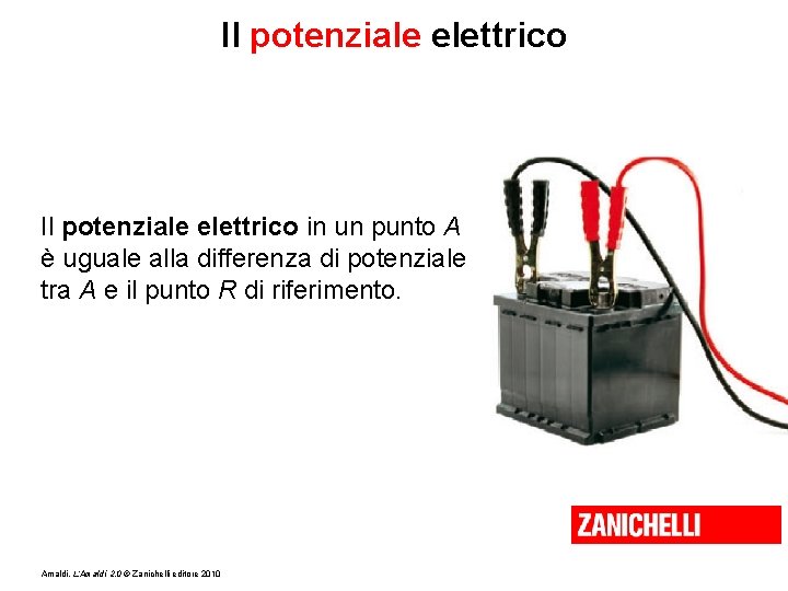 Il potenziale elettrico in un punto A è uguale alla differenza di potenziale tra