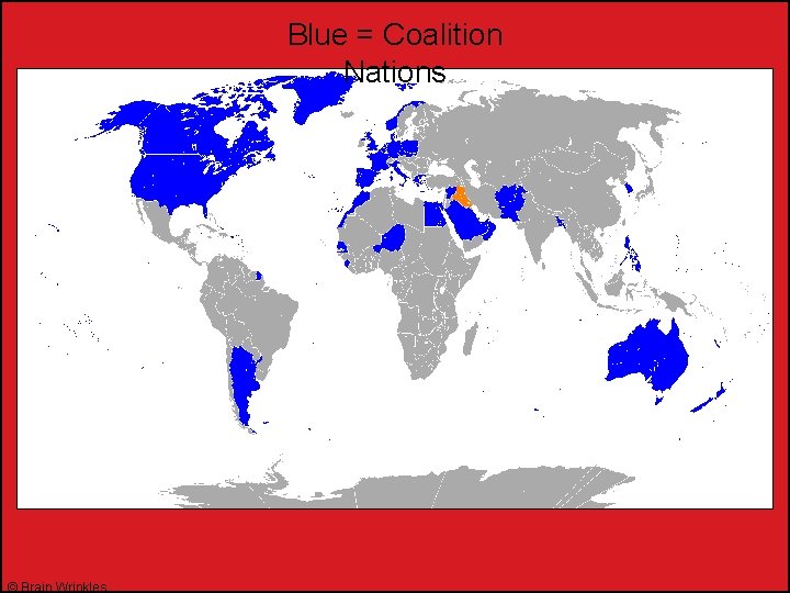 Blue = Coalition Nations © Brain Wrinkles 