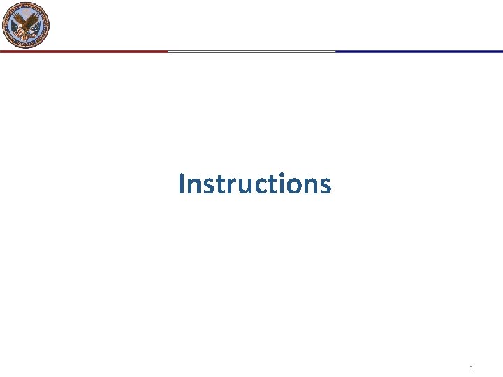 Instructions 3 Instructions 3