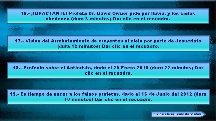 16. - ¡IMPACTANTE! Profeta Dr. David Owuor pide por lluvia, y los cielos obedecen