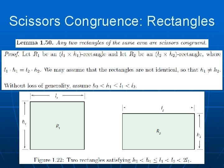 Scissors Congruence: Rectangles 