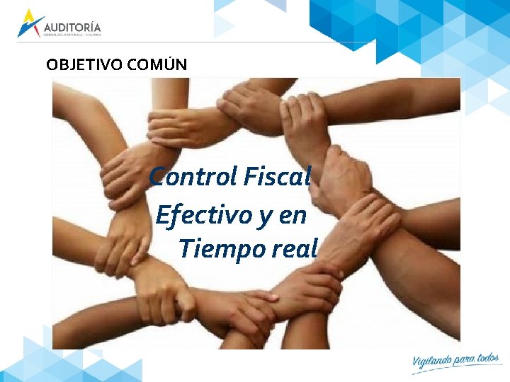 OBJETIVO COMÚN Control Fiscal Efectivo y en Tiempo real 