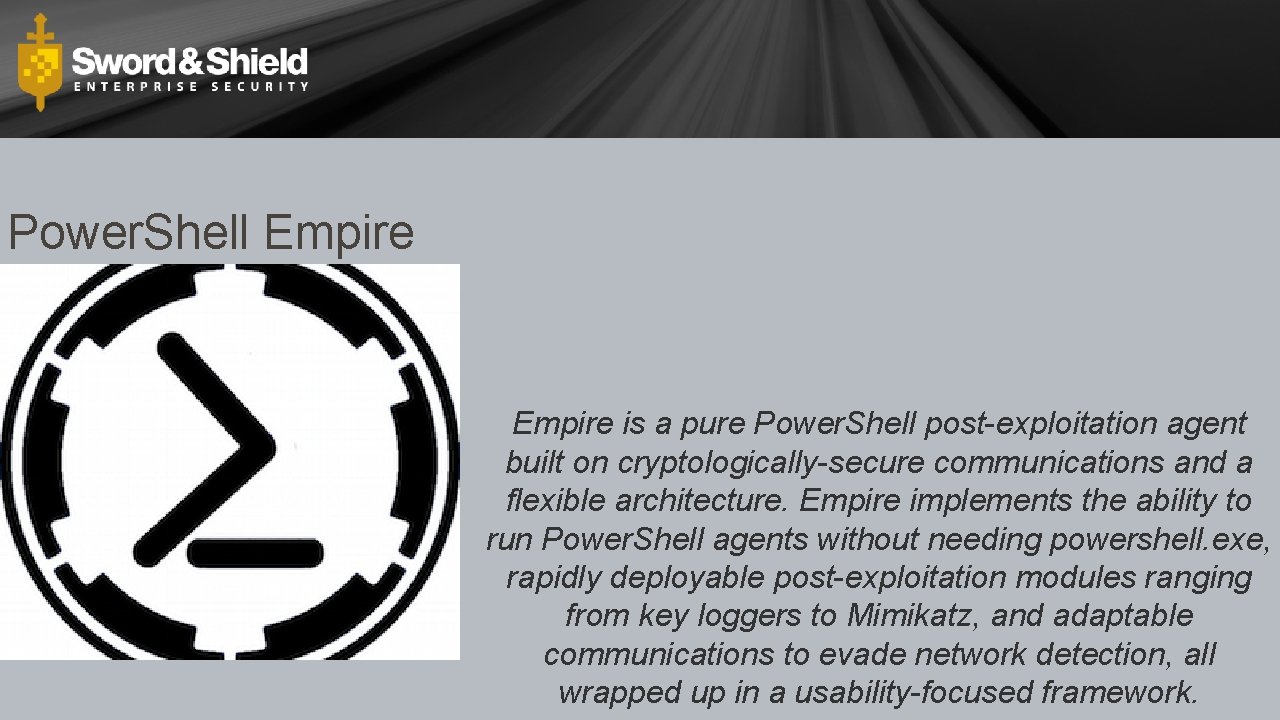 Power. Shell Empire is a pure Power. Shell post-exploitation agent built on cryptologically-secure communications