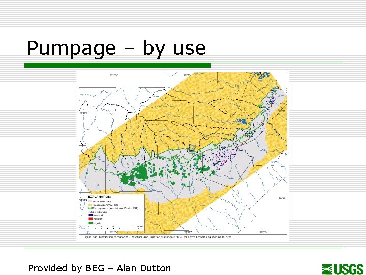 Pumpage – by use Provided by BEG – Alan Dutton 