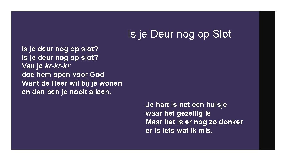 Is je Deur nog op Slot Is je deur nog op slot? Van je