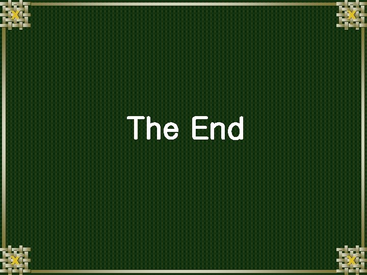 The End 