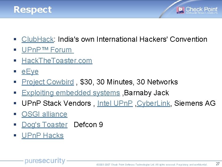 Respect § § § § § Club. Hack: India's own International Hackers' Convention UPn. Respect § § § § § Club. Hack: India's own International Hackers' Convention UPn.