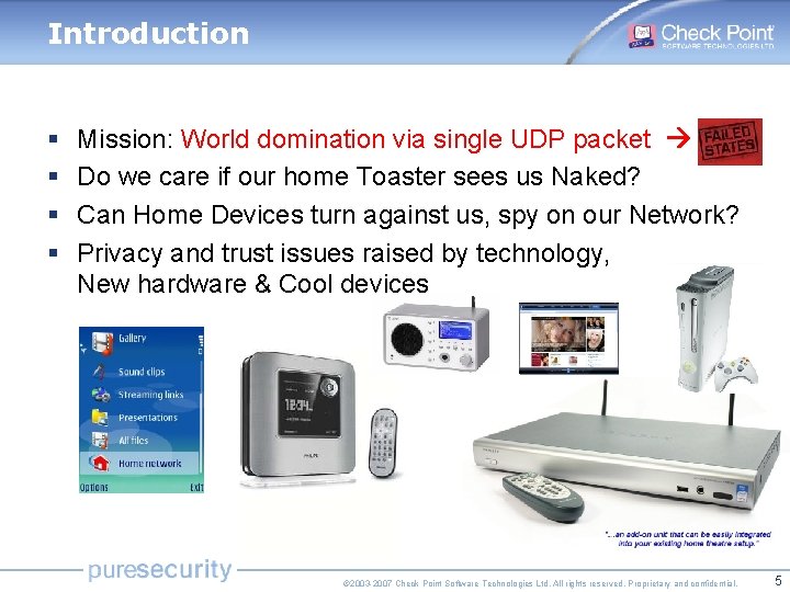 Introduction § § Mission: World domination via single UDP packet Do we care if Introduction § § Mission: World domination via single UDP packet Do we care if