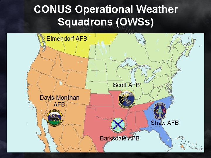 CONUS Operational Weather Squadrons (OWSs) 