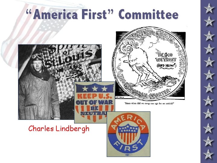 “America First” Committee Charles Lindbergh 