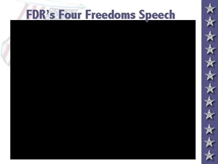 FDR’s Four Freedoms Speech 