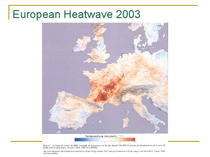 European Heatwave 2003 