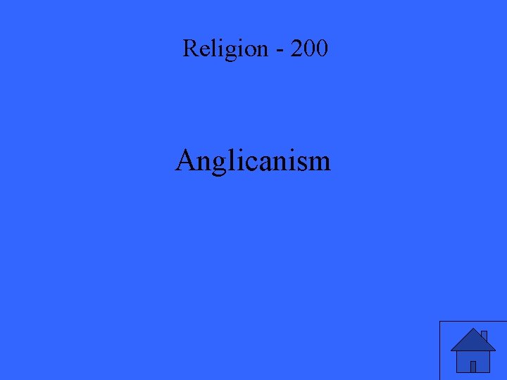 Religion - 200 Anglicanism 