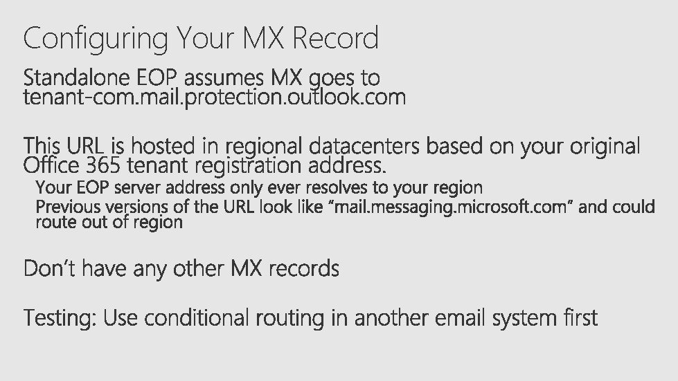 Configuring Your MX Record 