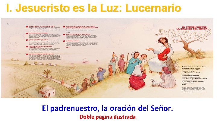 I. Jesucristo es la Luz: Luz Lucernario El padrenuestro, la oración del Señor. Doble