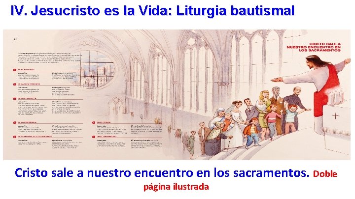 IV. Jesucristo es la Vida: Liturgia bautismal Cristo sale a nuestro encuentro en los