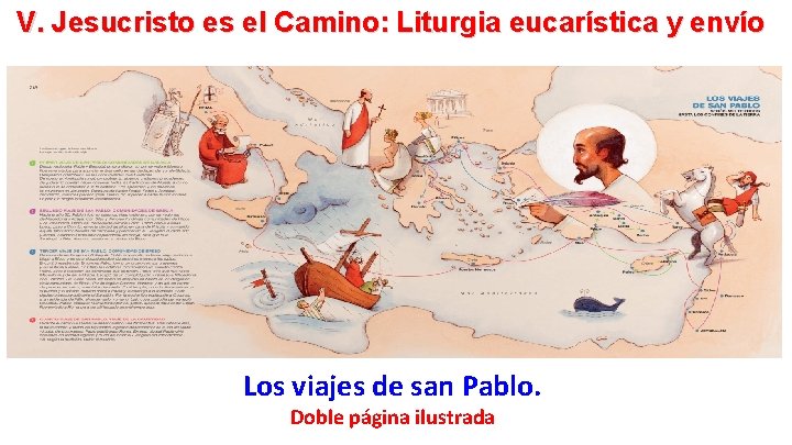 V. Jesucristo es el Camino: Liturgia eucarística y envío Los viajes de san Pablo.