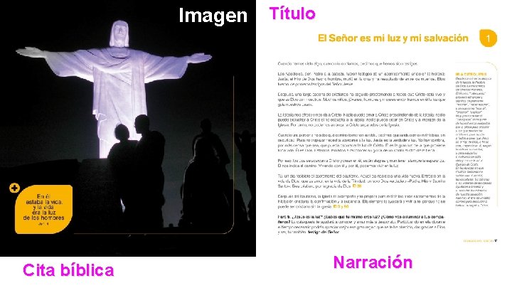 Imagen Título Cita bíblica Narración 