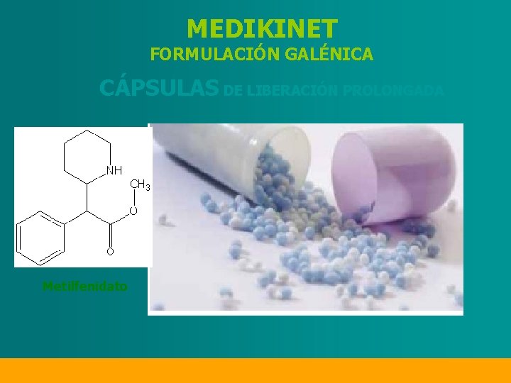 MEDIKINET FORMULACIÓN GALÉNICA CÁPSULAS DE LIBERACIÓN PROLONGADA Metilfenidato 