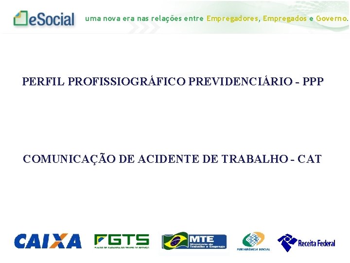 uma nova era nas relações entre Empregadores, Empregados e Governo. PERFIL PROFISSIOGRÁFICO PREVIDENCIÁRIO -