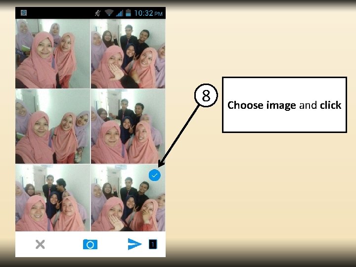 8 Choose image and click 