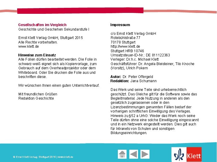 Gesellschaften im Vergleich Geschichte und Geschehen Sekundarstufe I Ernst Klett Verlag Gmb. H, Stuttgart