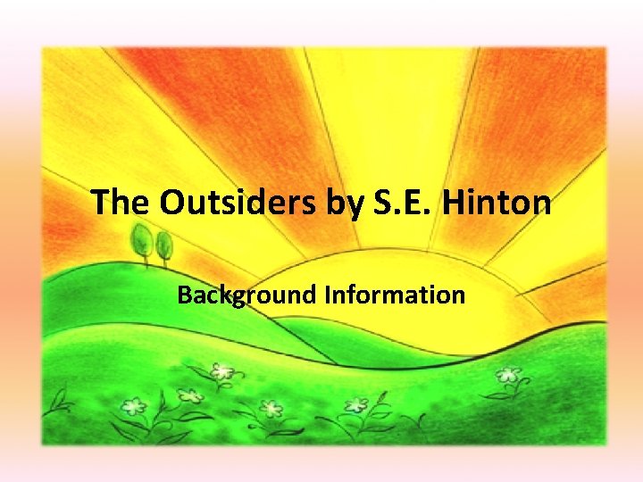 The Outsiders by S. E. Hinton Background Information 