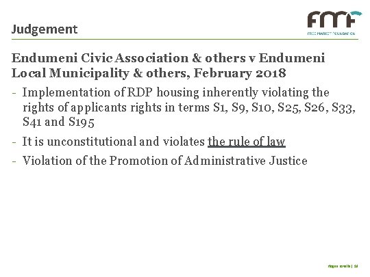 Judgement Endumeni Civic Association & others v Endumeni Local Municipality & others, February 2018