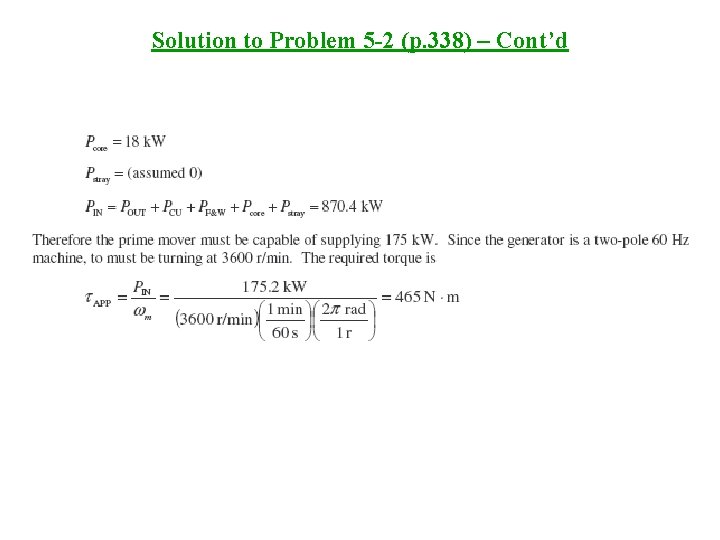 Solution to Problem 5 -2 (p. 338) – Cont’d 