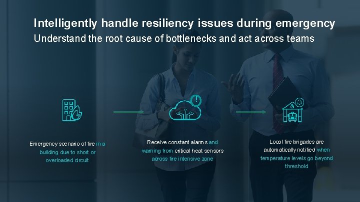 Intelligently handle resiliency issues during emergency Understand the root cause of bottlenecks and act