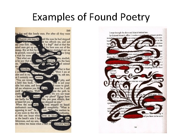 Examples of Found Poetry 