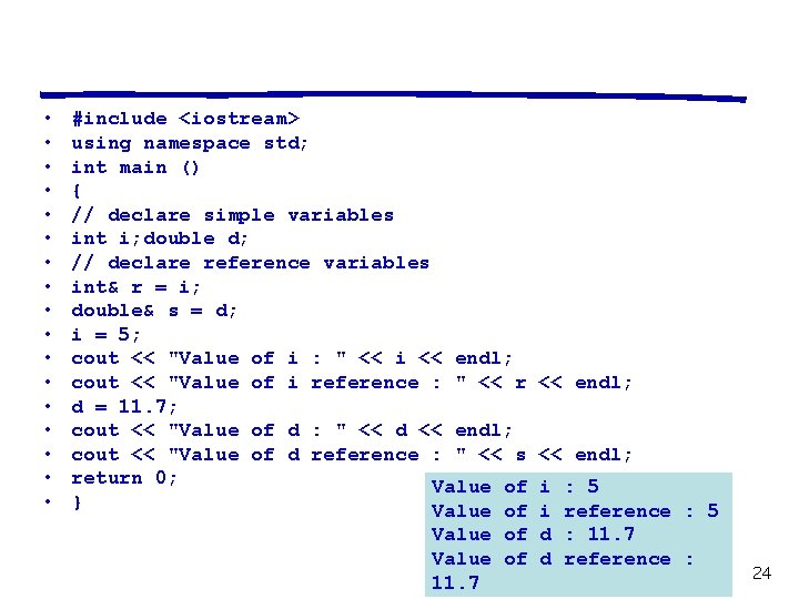  • • • • • #include <iostream> using namespace std; int main ()