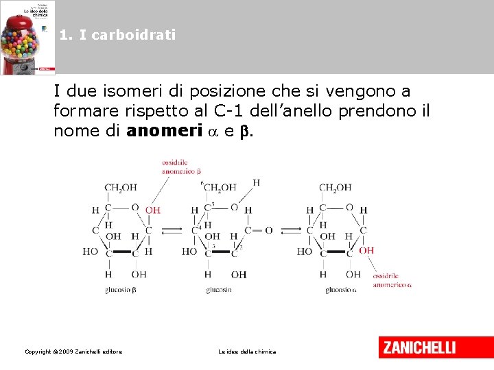 1. I carboidrati I due isomeri di posizione che si vengono a formare rispetto
