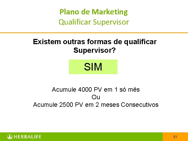Plano de Marketing Qualificar Supervisor Existem outras formas de qualificar Supervisor? SIM Acumule 4000