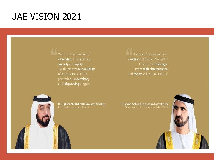UAE VISION 2021 