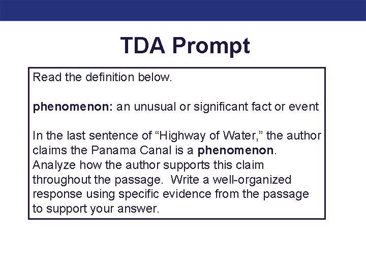 TDA Prompt Read the definition below. phenomenon: an unusual or significant fact or event