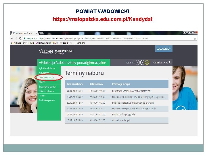 POWIAT WADOWICKI https: //malopolska. edu. com. pl/Kandydat POWIAT WADOWICKI https: //malopolska. edu. com. pl/Kandydat