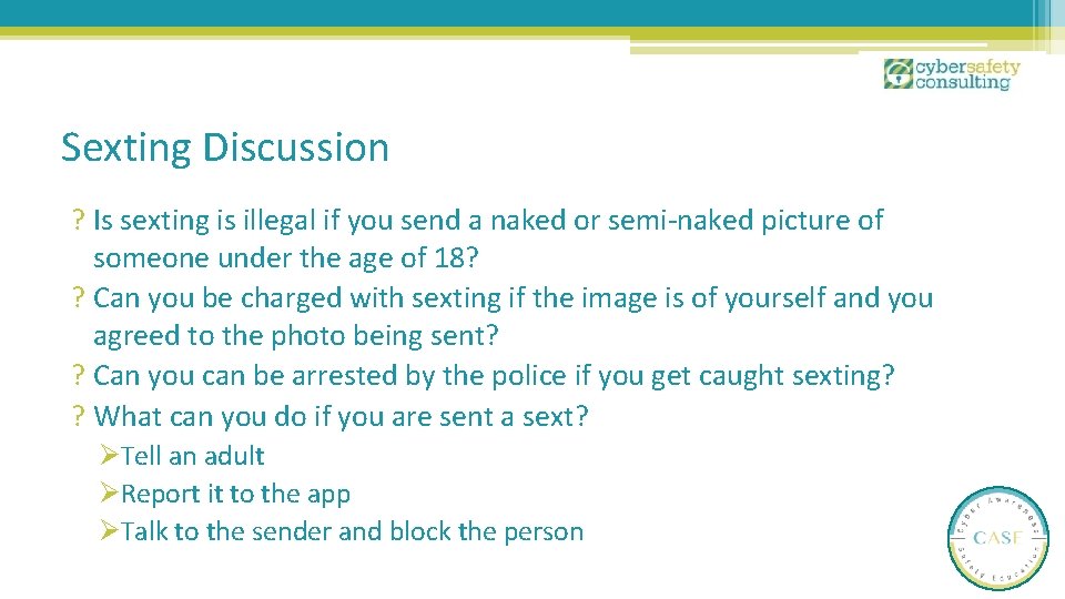 Sexting Discussion ? Is sexting is illegal if you send a naked or semi-naked Sexting Discussion ? Is sexting is illegal if you send a naked or semi-naked