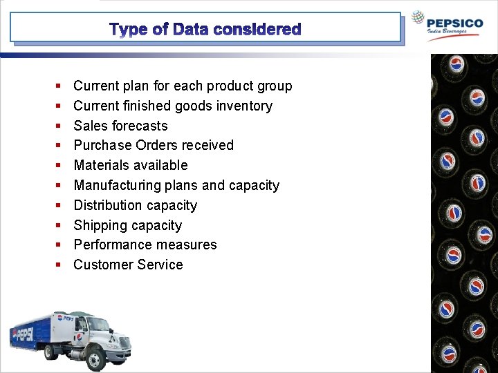 § § § § § Current plan for each product group Current finished goods